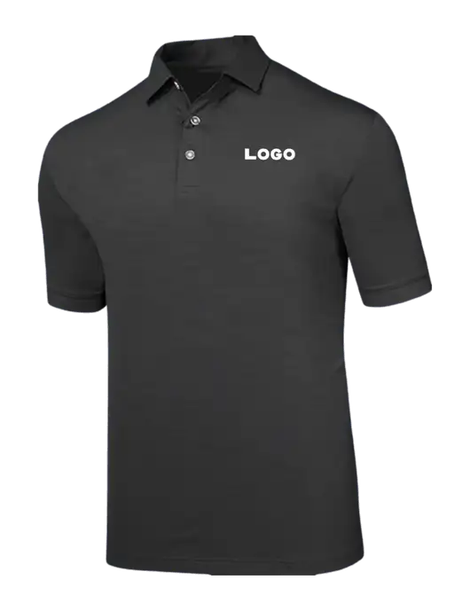 Callaway Black Fashion Tonal Polo w/Logo
