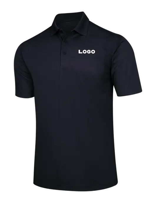 Black Micropique Sport-Wick Polo w/Logo
