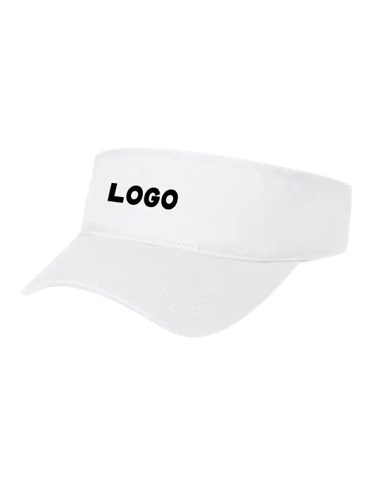 White Cap Visor w/Logo