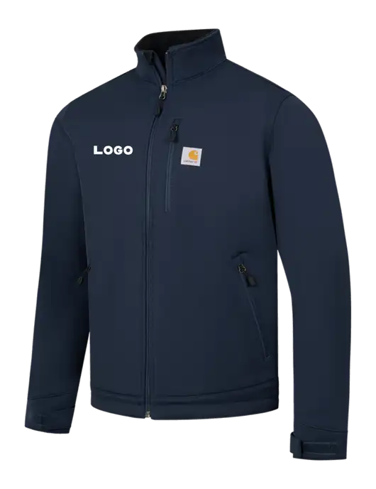 Carhartt Navy Crowley Soft Shell Jacket w/Logo