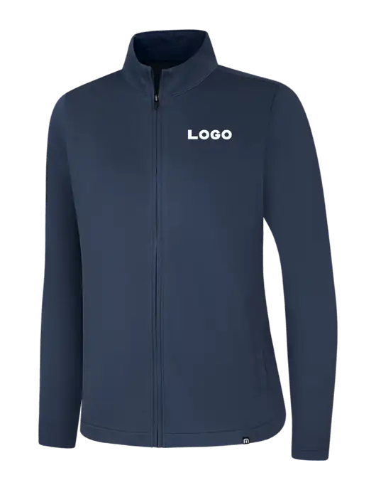 TravisMathew Womens Navy Coveside Full-Zip w/Logo