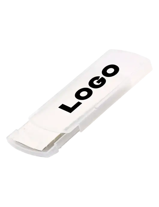 Slide Right Clear Bandage Dispenser w/Logo