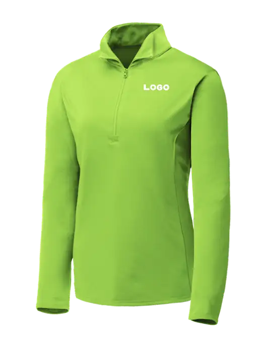 Lime Shock Womens Posicharge Competitor ¼ Zip Pullover w/Logo