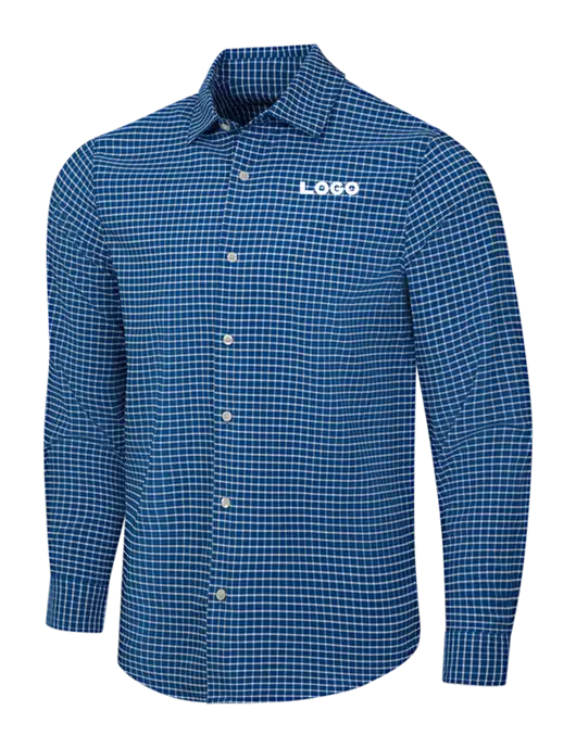 Navy/White City Stretch Shirt w/Logo
