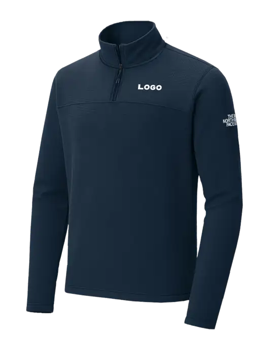 The North Face Aim 1/4-Zip Dark Navy Fleece w/Logo