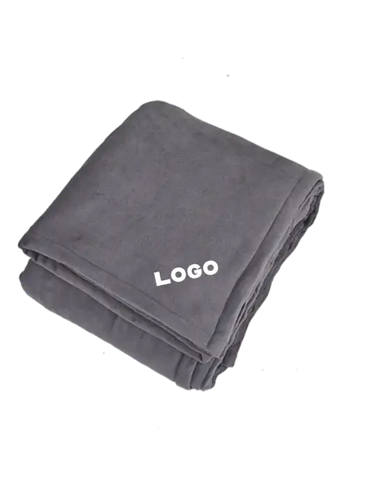 Oversized Graphite Ultra Plush Blanket Graphite w/Logo