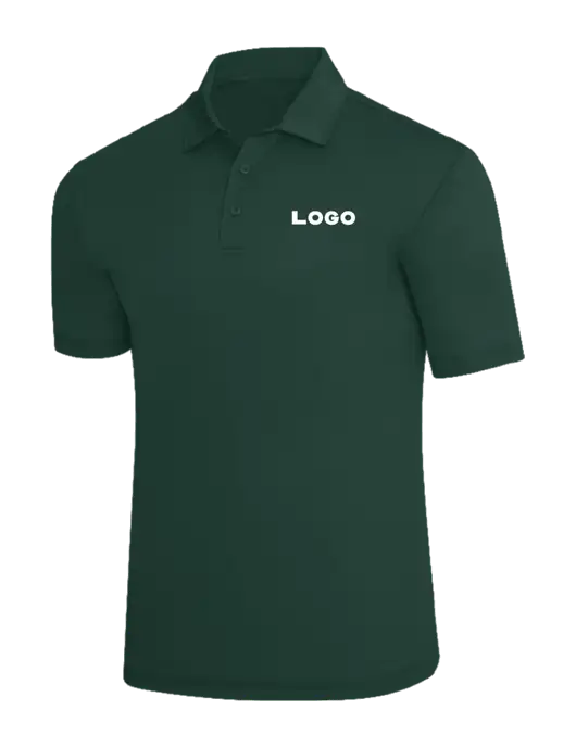 Dark Green Silk Touch Polo w/Logo