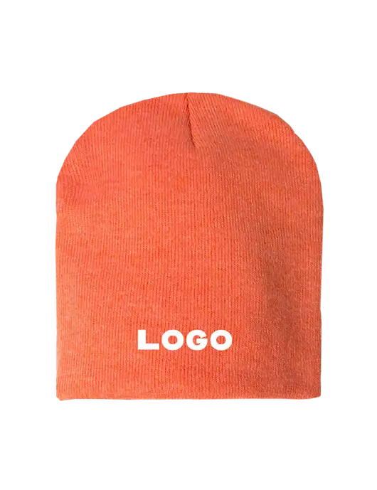 Orange Heather Element Knit Beanie w/Logo