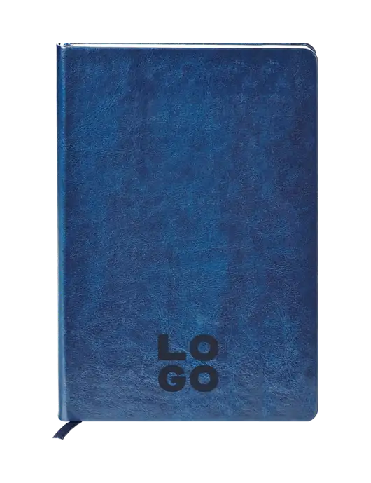 Fabrizio Blue Hard Cover 5.75 x 8.3 Journal w/Logo