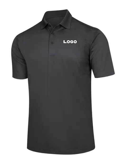 Dark Grey Micropique Sport-Wick Polo w/Logo