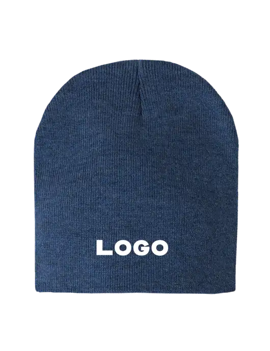 Dark Royal Heather Element Knit Beanie w/Logo