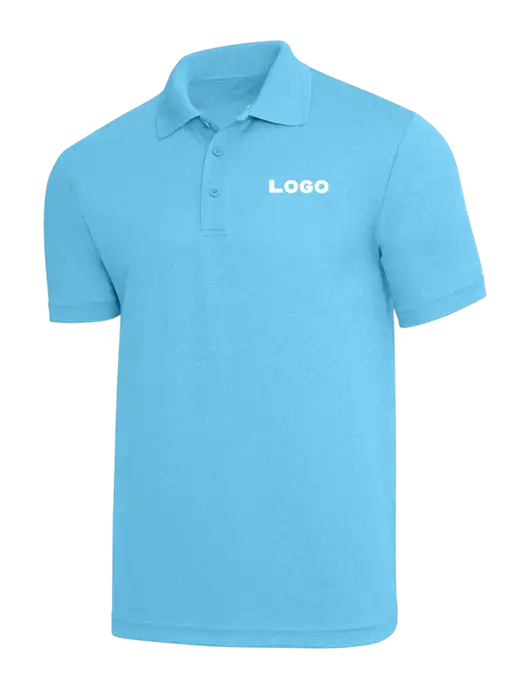 Light Sapphire Heather PosiCharge RacerMesh Polo w/Logo