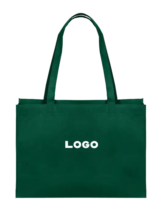 Eco Reusable Dark Green Tote w/Logo