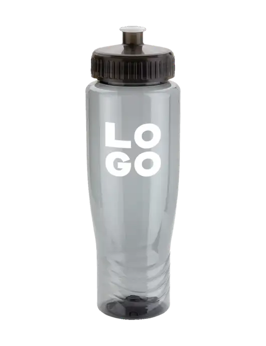 Roam Smoke 28 oz Eco-Polyclear Bottle with Push Pull Lid w/Logo