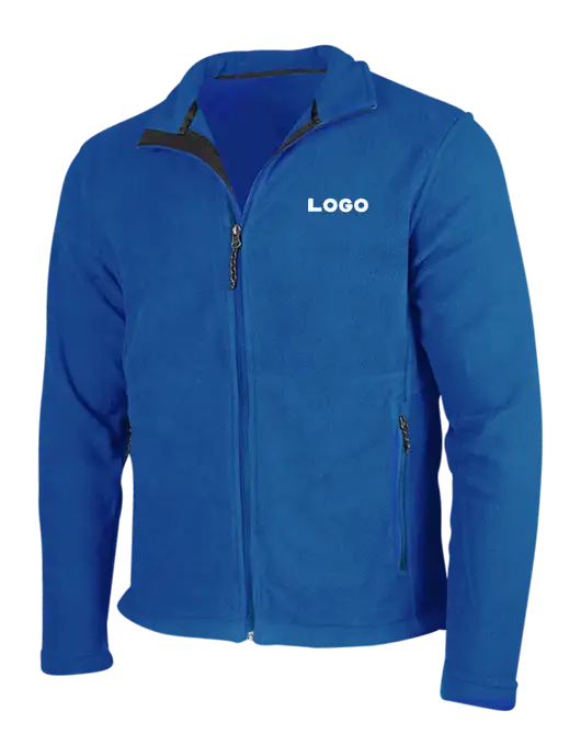 Dark Royal Fleece Jacket w/Logo