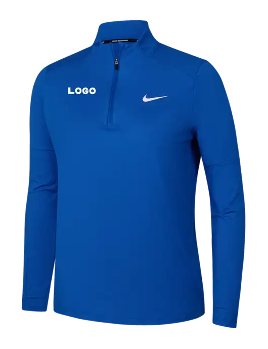 Nike Royal Womens Dri-FIT Element 1/2-Zip Pullover w/Logo