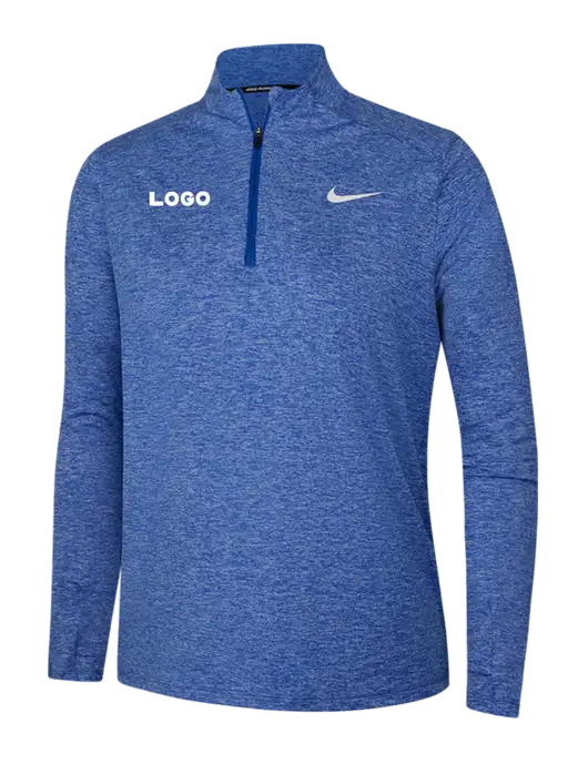Nike Royal Heather Womens Dri-FIT Element 1/2-Zip Pullover w/Logo