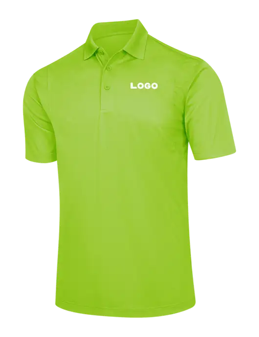 Lime Green Micropique Sport-Wick Polo w/Logo