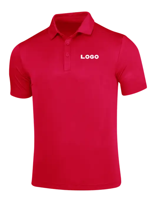 True Red Posi-UV Pro Polo w/Logo