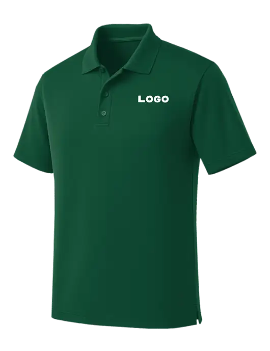 Dark Green Dry Zone UV Micro Mesh Polo w/Logo