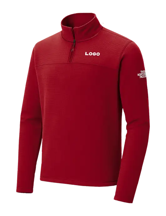 The North Face Aim 1/4-Zip Cardinal Fleece w/Logo
