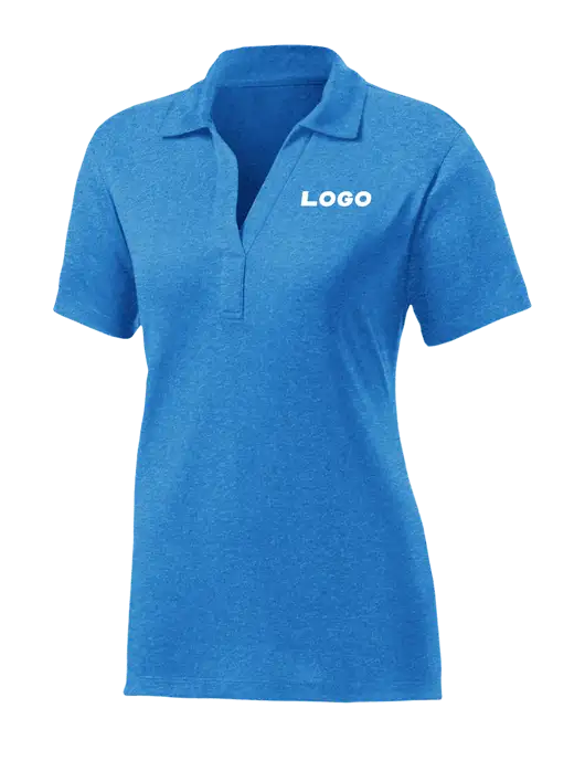 Womens Sapphire Blue Heather Contender Polo w/Logo
