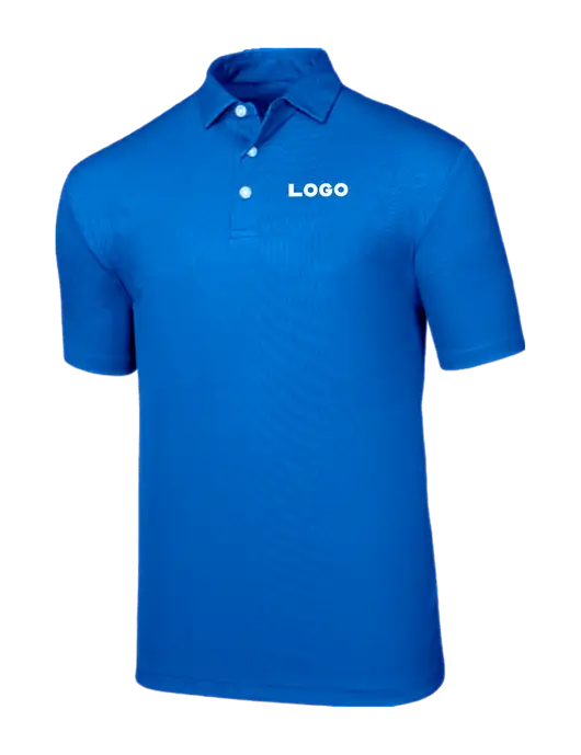 Callaway Birdseye Dark Carolina Blue Polo w/Logo