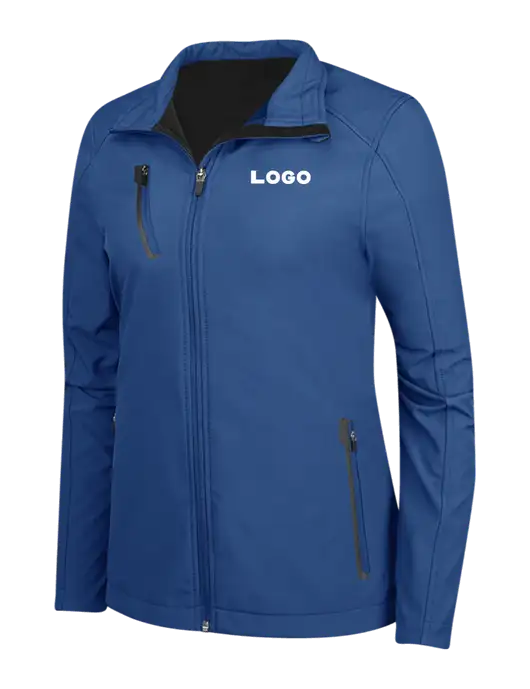 Dark Royal Womens Welded Softshell Jacket w/Logo