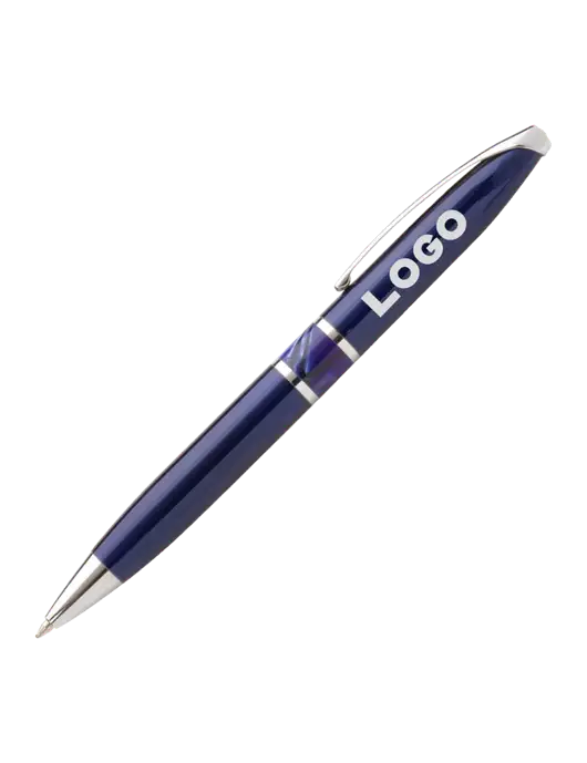 Illusion Navy Pen - Black Ink w/Logo
