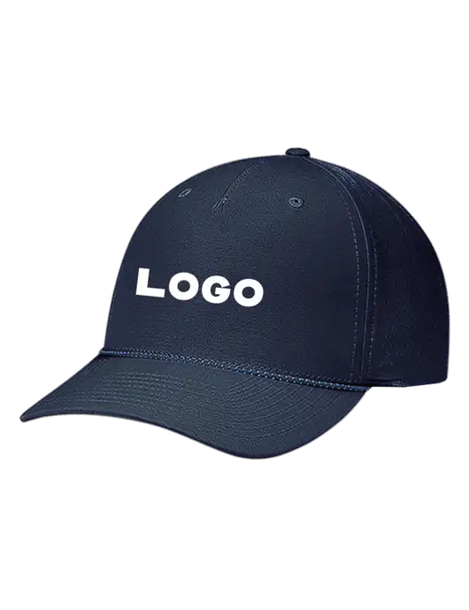 Richardson Laser Perf Performance Dark Navy/Navy-Grey-Blue Rope Cap w/Logo