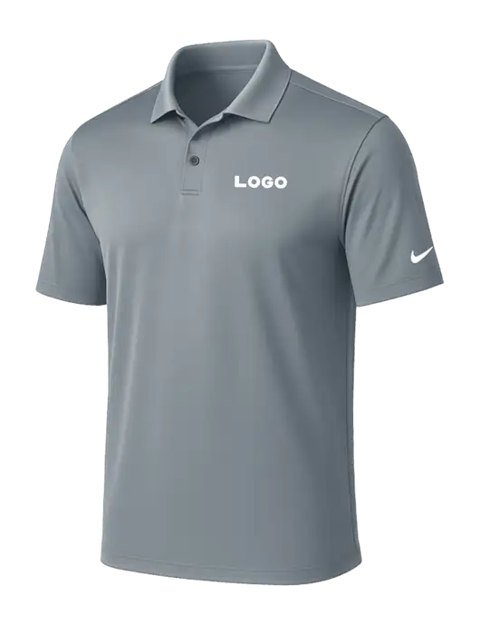 NIKE Medium Grey Victory Solid Polo w/Logo