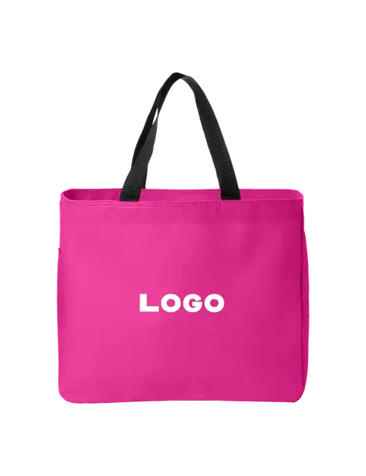 Essential Dark Fuchsia Tote w/Logo