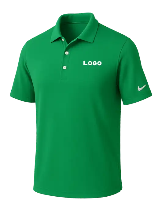 NIKE Kelly Green Dri-Fit Micro Pique Polo w/Logo