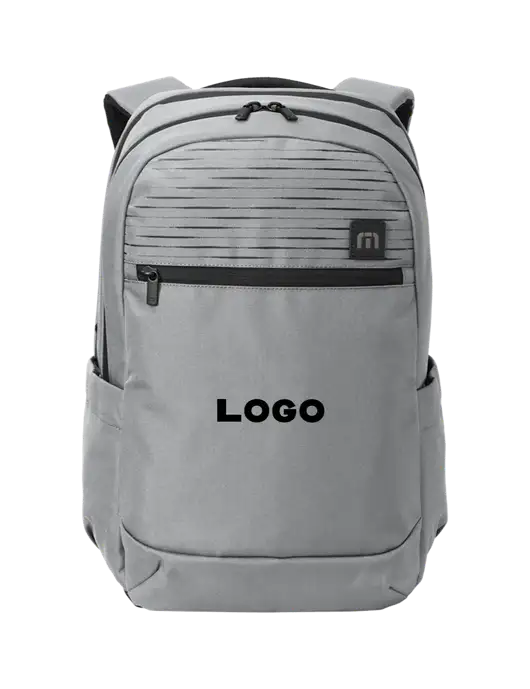 TravisMathew Light Grey Approach Backpack w/Logo