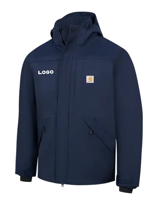 Carhartt Navy Storm Defender Shoreline Jacket w/Logo