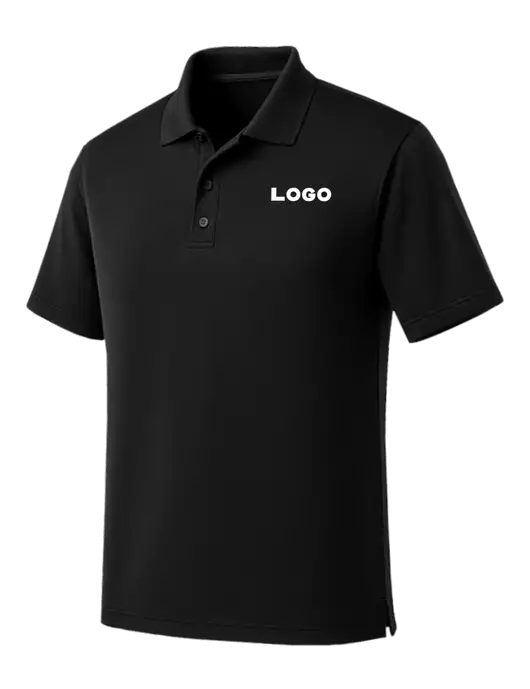 Black Dry Zone UV Micro Mesh Polo w/Logo