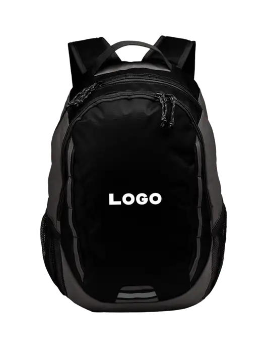 Ridge Black/Dark Charcoal Laptop Backpack w/Logo