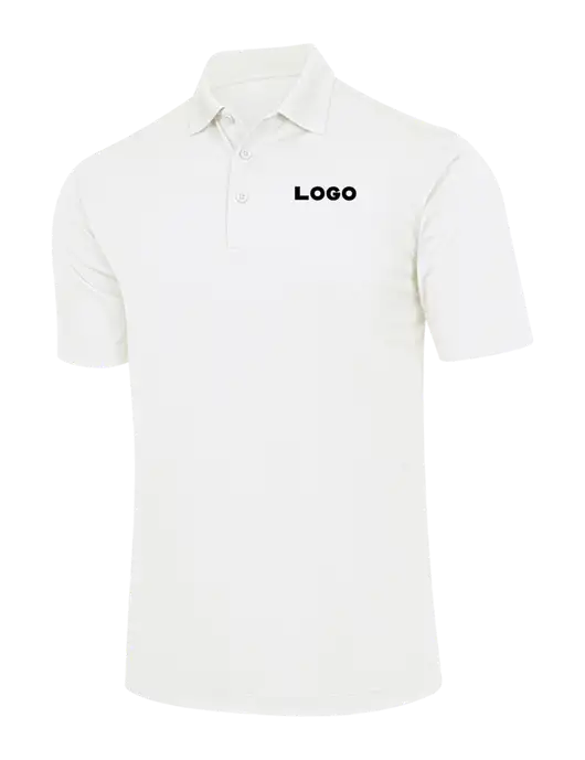 White Micropique Sport-Wick Polo w/Logo
