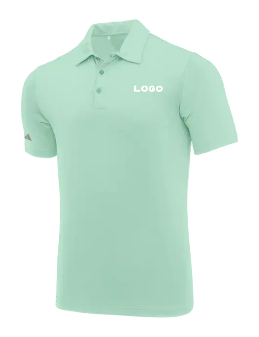 Adidas Very Light Green Ultimate Solid Polo w/Logo