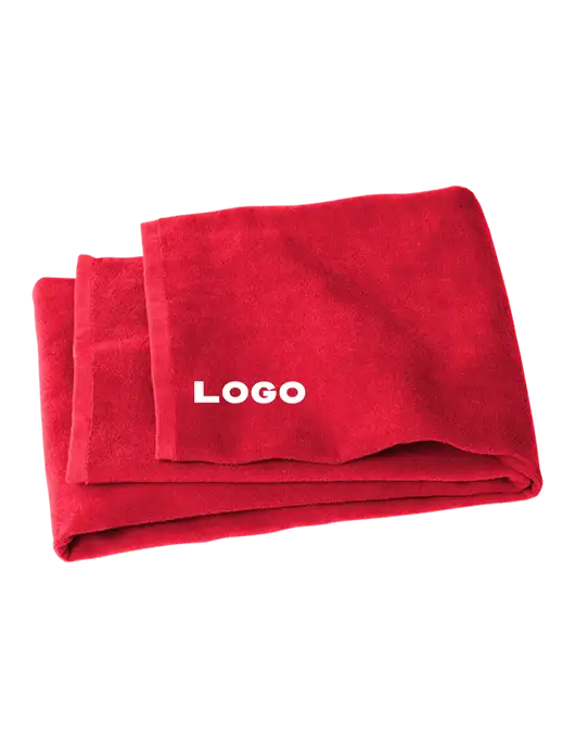Red Beach Towel w/Logo