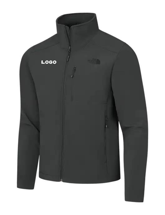 The North Face Dark Medium Grey Apex Barrier Soft Shell Jacket w/Logo