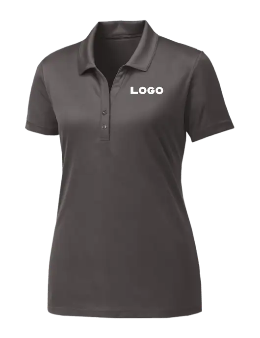 Womens Dark Grey PosiCharge Competitor Polo w/Logo