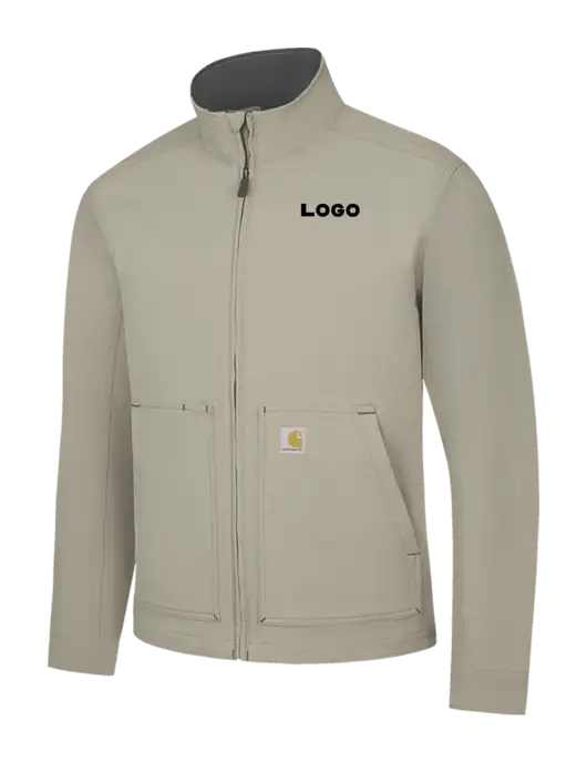 Carhartt Light  Grey Super Dux Soft Shell Jacket w/Logo