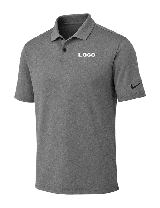 Nike Dark Grey Heather Dri-FIT Vapor Polo w/Logo