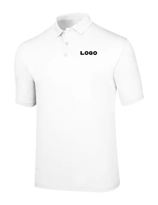 Callaway Opti-Dri White Chev Polo w/Logo