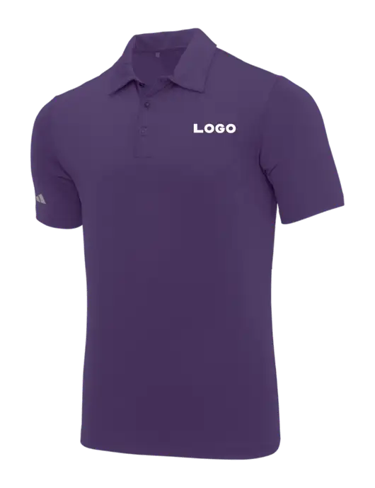 Adidas Purple Ultimate Solid Polo w/Logo