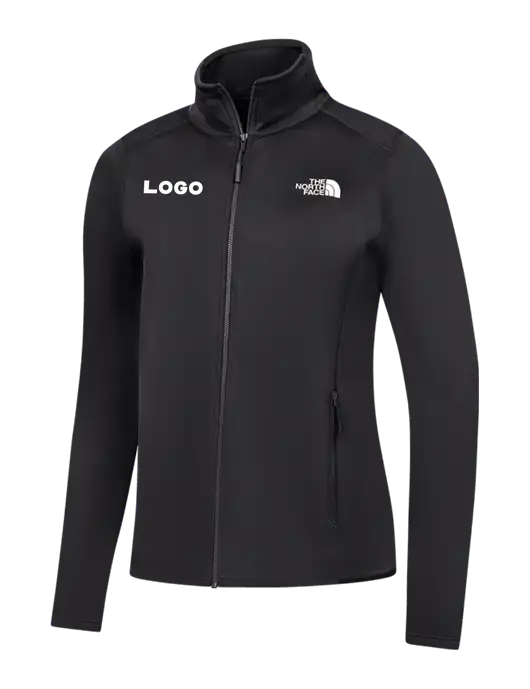 The North Face Womens Black Skyline Full-Zip Fleece Jacket w/Logo
