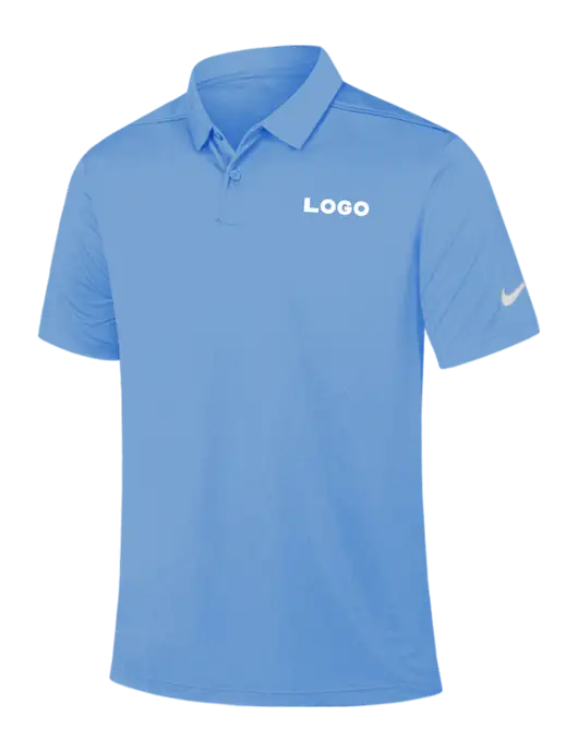 Nike Light Blue Dry Essential Solid Polo w/Logo