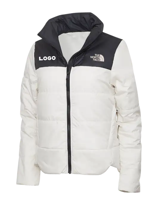 North Face Womens Vintage White Everyday Insulated Jacket w/Logo