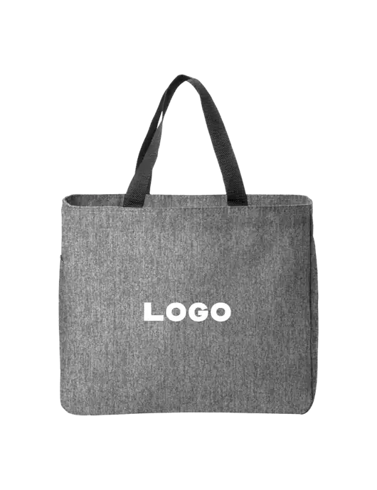 Essential Medium Grey Heather Tote w/Logo